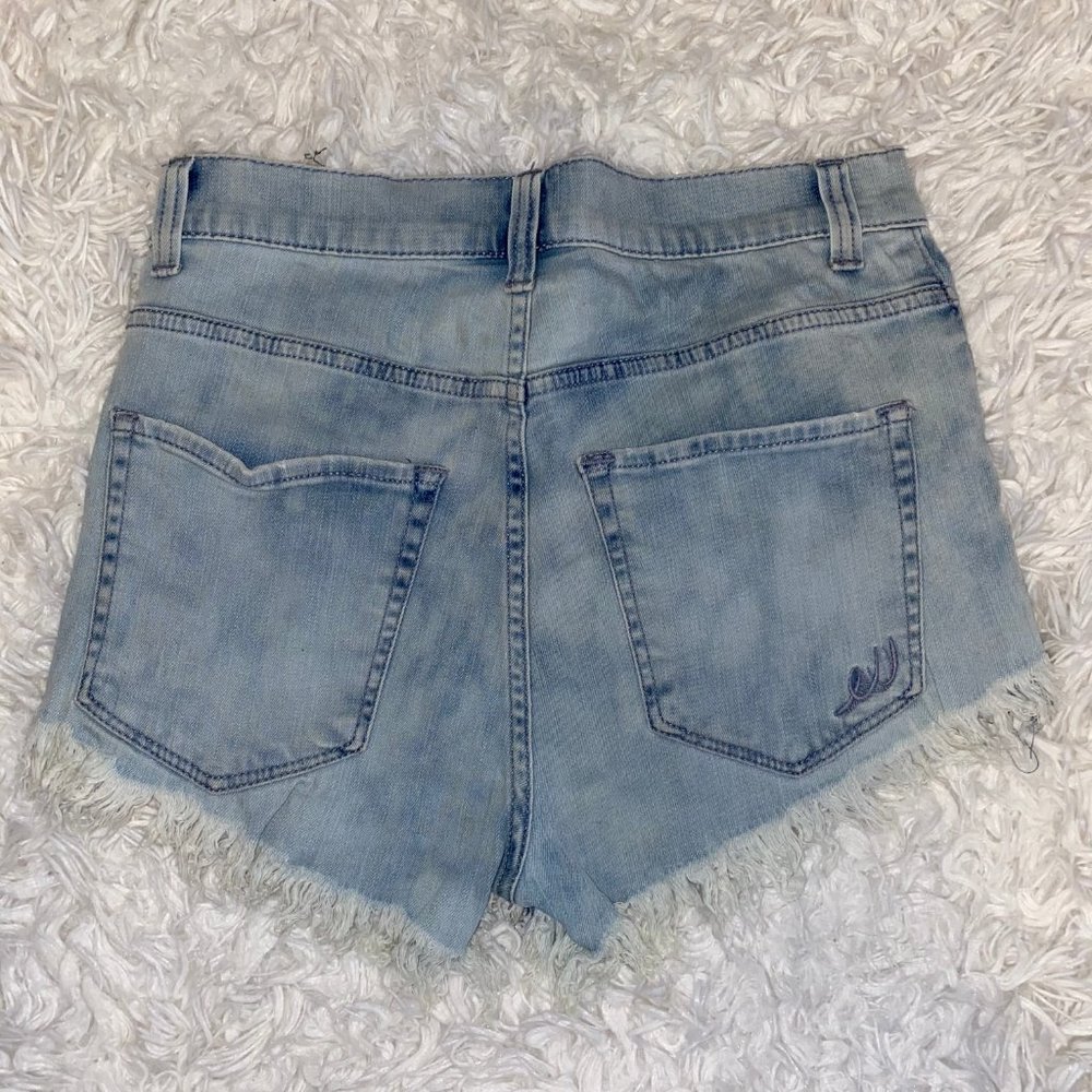 Express Ripped Jean Shorts - Picture 2 of 3